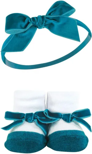 Vista 5 de Hudson Baby baby-girls Headband and Socks Giftset