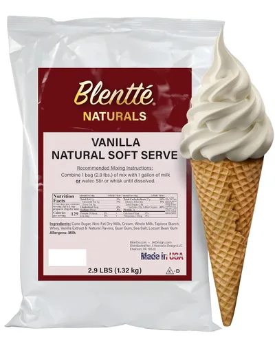 Vista 11 de Blentte Mezcla para Helado Suave en Polvo - Polvo Cremoso Natural para Heladera de Postres Congelados, Helado Casero, Gelato o Yogur - Mezcla
