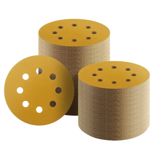 Vista 15 de 100 discos de lija de 5 pulgadas con gancho y bucle, papel de lija de grano 40 para carpintería o automoción, papel de lija de órbita aleatoria