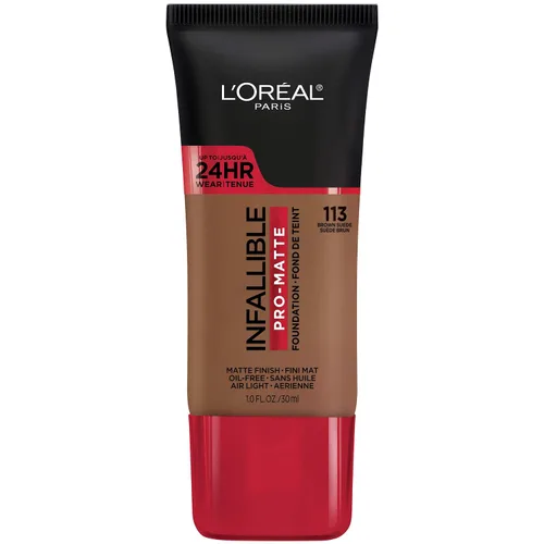 Vista 29 de L'Oreal Paris Cosmetics Makeup Infallible Pro-Matte - Base líquida de larga duración, True Porcelain, 1 onza líquida.