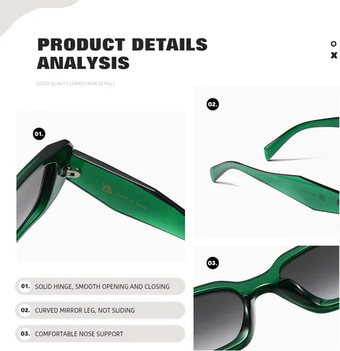 Vista 6 de MASDUN Y2k - Gafas de sol para mujer y hombre, cuadradas, modernas, modernas, retro, con protección UV