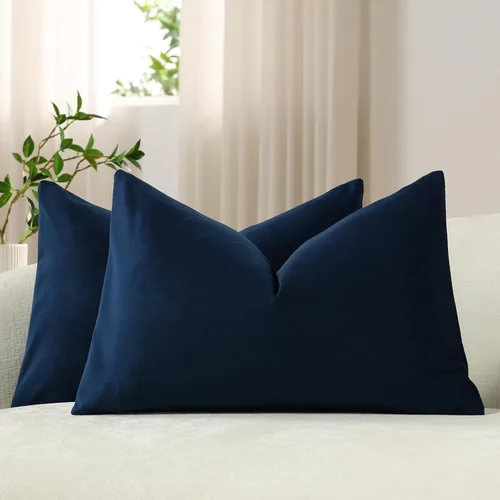 Vista 16 de Funda de almohada para cuerpo de Dezene, súper suave de terciopelo con cierre de cremallera oculto.
