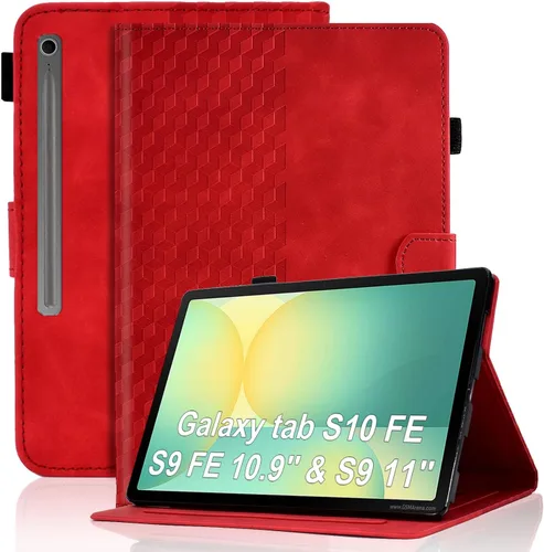 Vista 39 de Funda para Samsung Galaxy Tab S6 Lite 2024/2022/2020 de 10.4 pulgadas SM-P620/P625/P610/P613/P615/P619 de piel sintética, funda magnética con Negro