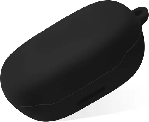 Vista 3 de Geiomoo Funda de transporte de silicona compatible con JBL Endurance Peak II, funda portátil resistente a los arañazos con mosquetón (negro)