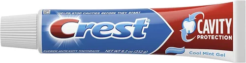 Vista 5 de Crest Pasta de dientes Protección de caries Cool Mint Gel (paquete de 3)