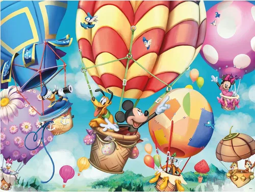 Vista 2 de Ceaco - Disney - Globo aerostático de Mickey - Rompecabezas de 300 piezas extragrandes