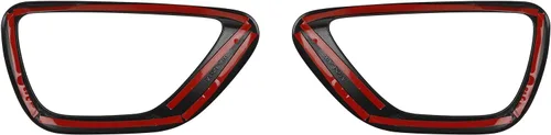 Vista 7 de JeCar Cubierta delantera para faros antiniebla, bisel, accesorios exteriores para Jeep Grand Cherokee 2014-2016, color negro