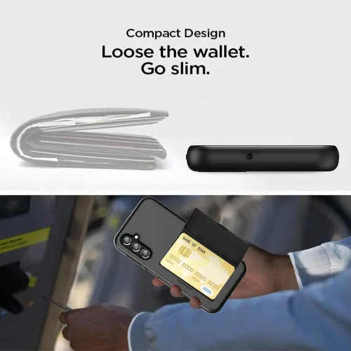 Vista 4 de Asuwish Funda para teléfono Samsung Galaxy A34 5G con protector de pantalla de vidrio templado y accesorios para celular, ranura para tarjetero