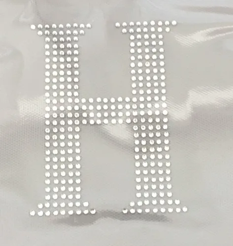 Vista 17 de Letras griegas, 4 pulgadas de alto, diamantes de imitación, transferencia termoadhesiva (alfa)