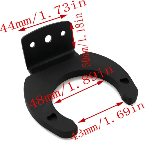 Vista 2 de LQ Industrial Soporte de gancho para micrófono, 2 unidades, negro, inalámbrico, soporte de gancho para micrófono, clip de pared, soportes