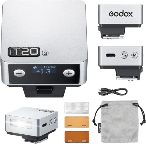 Vista 11 de Godox iT20 F TTL Mini Flash - Flash de cámara iT20F para Nikon actualizado 7.4V 300mAh 700+ Flashes 1.5s Reciclar Flash de zapata caliente con Negro