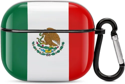 Vista 8 de Funda protectora con Bluetooth de cuerpo completo de la bandera rumana para AirPods 3, funda con llavero impreso completo