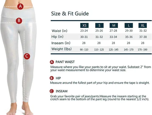 Vista 6 de Houmous Leggings brillantes para mujer con lentejuelas únicas de longitud completa
