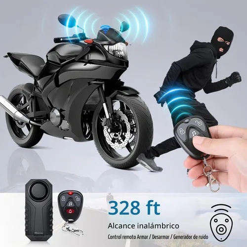 Vista 2 de WSDCAM Sistema de alarma con sensor de vibración antirrobo de 113 dB para bicicleta eléctrica, motocicleta, carrito de golf, remolque, buzón, puerta