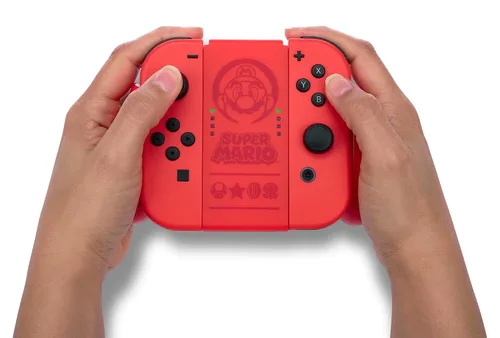 Vista 7 de PowerA Joy-Con Comfort Grip for Nintendo Switch - Super Mario Red