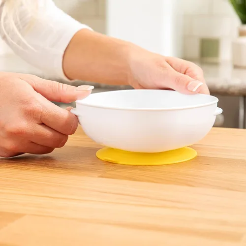 Vista 8 de Dr. Brown's Tazones de succión fuertes antideslizantes para bebés y niños pequeños, alimentación LED para bebés, paquete de 2, sin BPA, 4 meses