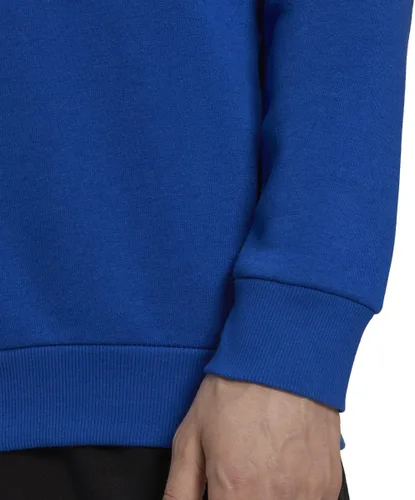 Vista 5 de adidas Sudadera de forro polar con logotipo grande Essentials para hombre