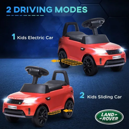 Vista 4 de Kids Ride-On Push Car, 6V Land Rover Electric Car for Ages 18-60 Months