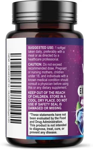 Vista 9 de Vitamina D con K2 (MK-7) – Vitamina D3 4000IU (125 mcg) por porción – Suplemento complejo D3K2 para huesos, dientes, músculos, absorción de calcio