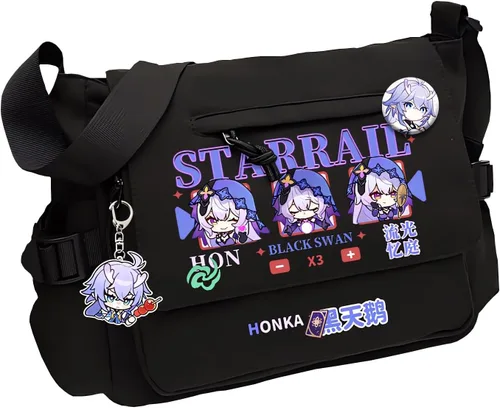 Vista 21 de Game Handbag Crossbody Bag, Cute Single Shoulder Bag, Adult 3D Print Anime Backpack Black-1