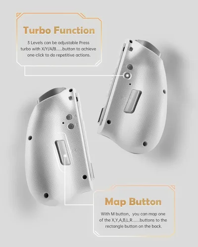 Vista 2 de miknok Switch Joy Controller for SwitchSwitch OLED, Wireless Left and Right Controller Replacement, 8 Colors Adjustable LED Joypad Controller with
