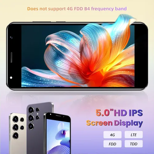 Vista 4 de Teléfono desbloqueable, compatible con red 4G, teléfono Android, pantalla de 5.0 pulgadas, 2 GB de RAM + 16 GB de ROM/TF de 256 GB, doble SIM