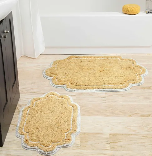 Vista 24 de Home Weavers - Tapete de baño 100% algodón copetudo, supersuave y absorbente, lavable a máquina y apto para secadora lino