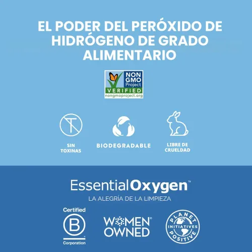 Vista 3 de Peróxido de hidrógeno de Essential Oxygen, 3 % de grado alimenticio, 0724609, 1, 1