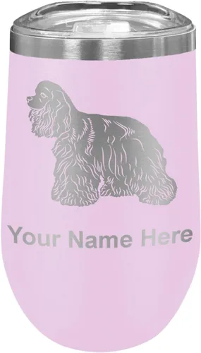 Vista 24 de LaserGram Vaso de vino de acero inoxidable de doble pared, grabado personalizado incluido (negro)