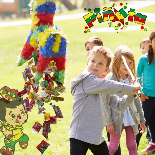 Vista 6 de Caja de dulces mexicanos de piñata (Lucas Mix (22.5 onzas) (18 piezas)