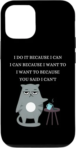 Vista 26 de iPhone 16 Gato malo travieso sarcástico rudo divertido frases caso