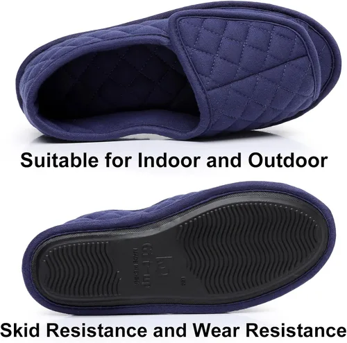 Vista 63 de Git-up -Pantuflas para mujer con diabetes/artritis/edema, cierre ajustable, espuma viscoelástica, punta abierta, extra ancha