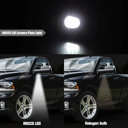 Vista 3 de ROCCS Conjunto de 2 luces LED para espejo lateral compatible con Dodge Ram 1500 2500 3500 4500 5500 2010-2019, 6000 K, blanco