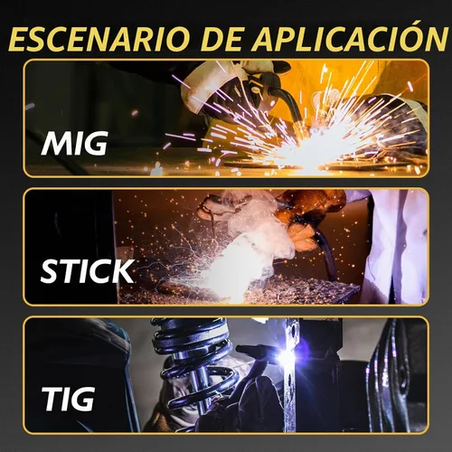 Vista 7 de TOOLIOM - Casco de soldadura con oscurecimiento automático, funciona con energía solar, con rango de sombra ajustable 4/9-13 para capucha