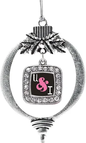 Vista 130 de Inspired Silver - Bon Voyage Cruise Ship Charm Ornamento – Adornos navideños cuadrados de plata con joyas de circonita cúbica