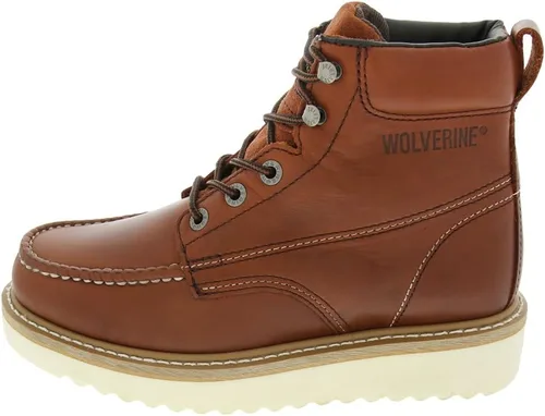Vista 2 de Wolverine bota de trabajo de hombre Moc 6" Castaño rojizo