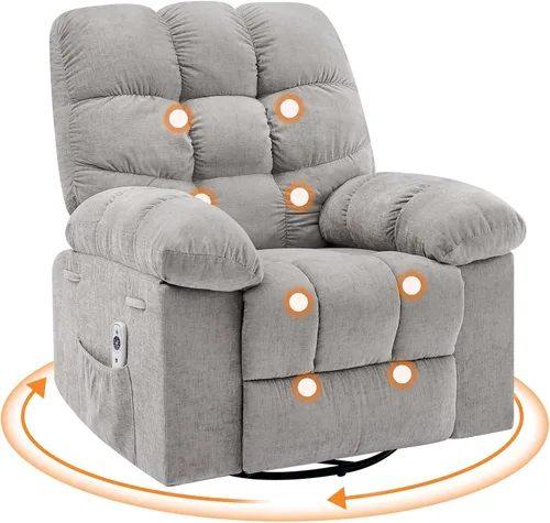 Vista 10 de Garvee Silla reclinable mecedora de 21.4 pulgadas, para sala de estar y Verde-1