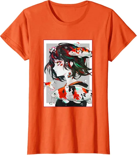 Vista 61 de Camiseta de anime anime japonés estético Otaku Negro