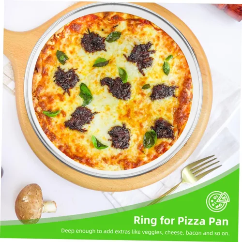 Vista 7 de Cabilock 1pc Pizza Saucing Ring Herramienta práctica para hornear pizza para uso doméstico, accesorio para relleno de bollos y magdalenas