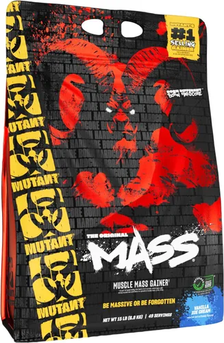 Vista 22 de Mutant Mass Proteína en polvo de ganancia de masa de peso, proteína en polvo alta en calorías para ganancia de masa, galletas y crema, 5 libras