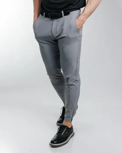 Vista 5 de Primo Pantalón deportivo de golf, ligero elástico en cuatro direcciones, 4 bolsillos, cintura interior de gel, tobillos con cremallera elástica