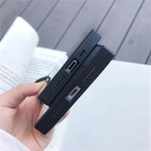 Vista 4 de LUVI Funda rectangular compatible con iPhone 14 para mujer, maquillaje, bonito diseño de espejo de cristal brillante de lujo con parachoques