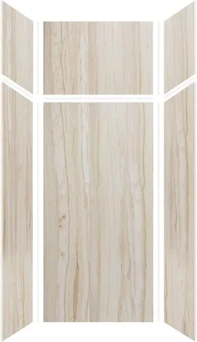 Vista 59 de Transolid EWKX363696-41 Expressions - Kit de pared de ducha de 6 paneles con extensión, 36 pulgadas de largo x 36 pulgadas de ancho x 96 pulgadas