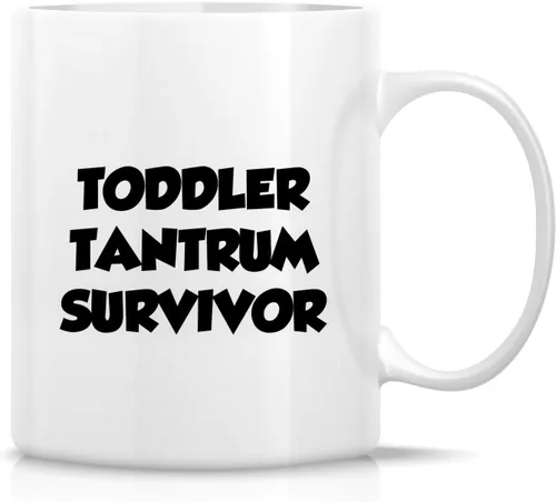 Vista 7 de Retreez - Taza divertida con texto en inglés "Mum Well Done I'm Awesome", 325 ml, tazas de café de cerámica, mensaje divertido, sarcástico