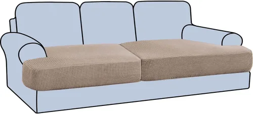 Vista 59 de H.VERSAILTEX Funda elástica para sillón con cojín en forma de T, fundas de cojín en T para sillón y sofá de sala de estar, funda para sofá, funda