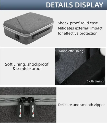 Vista 3 de Avata Bolsa de transporte para DJI Avata Goggles 2 Motion Controller Case Cover FPV Drone RC Accesorios de control remoto Protección rígida