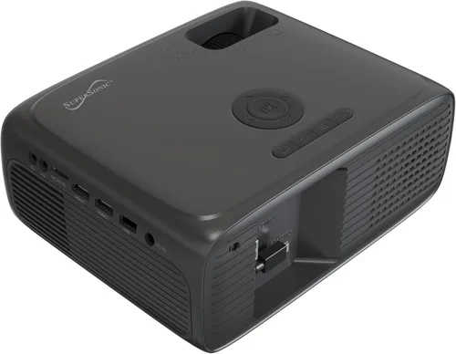 Vista 5 de Supersonic Proyector LED SC-282P Full HD 1080P con Bluetooth, 7800 lúmenes, LCD LED de 4 pulgadas, pantalla de 40 a 150 pulgadas, entradas