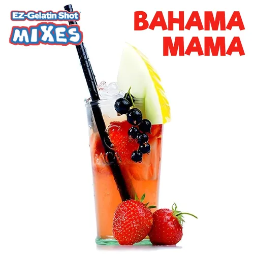 Vista 2 de Bahama Mama Jello Shot Mix 6.78 oz – Mezcla de gelatina premium sin gluten para shots de gelatina sabrosos – Mezcla de gelatina en polvo EZ fácil