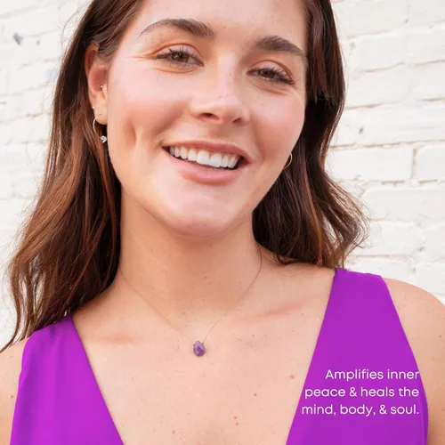 Vista 32 de SoulKu Luxe Inspirational Necklace, Empowerment Jewelry, Handcrafted Necklace For Women, Gift For Mom, 2" Extender With Lobster Clasp, 16" Nylon Cord