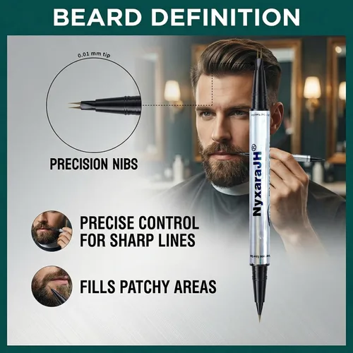 Vista 5 de Bolígrafo de cejas 2 en 1, delineador de cejas de precisión de doble punta con puntas finas, impermeable, 5 colores naturales, herramienta